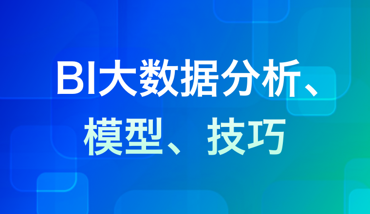 BI大数据分析、模型、技巧